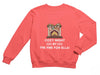 a pink sweater with a fireplace on it that says cozy night by the fire for