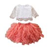 PINK TUTU SKIRT WITH CUTE WHITE TOP DRESS - SkipStars