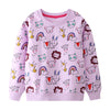 Long-Sleeve Rainbow Pattern girls sweatshirt