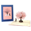 Personalized Cherry Blossom Tree Floral Pop-up Greeting Card - Perfect for Weddings, Thank You, Thinking of You Congratulation Gift for Her