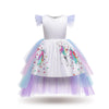 Unicorn Princess Dress for Girls- Short Sleeve Unicorn Costume