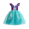 Princess Ariel Mermaid Inspired Girls Dress Costume Cosplay